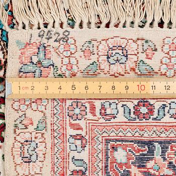 Rug, Herat design, silk, approx. 153 x 93 cm.