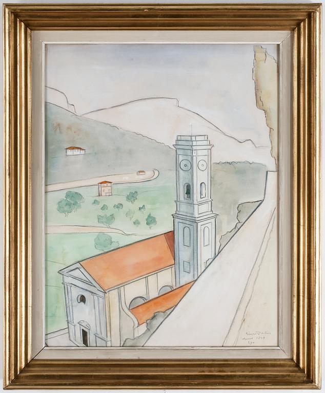 EINAR JOLIN, blandteknik, signerad och daterad april 1947.