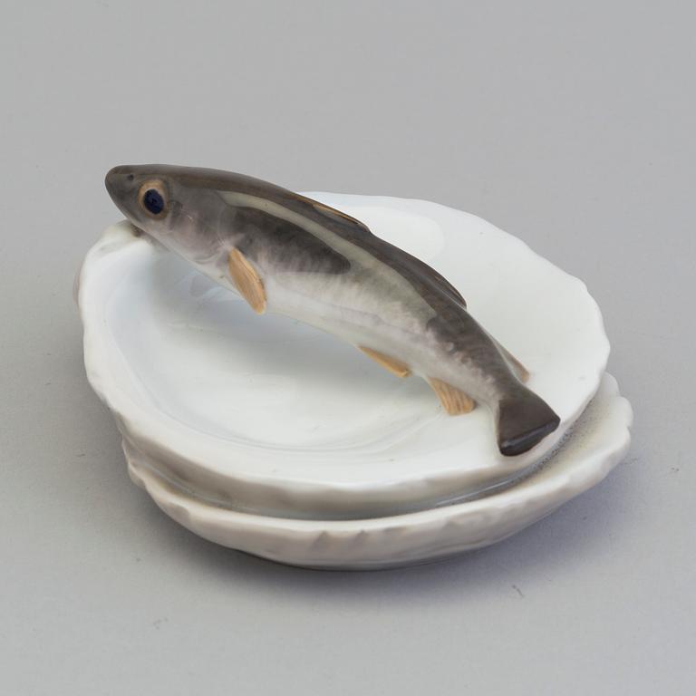 A porcelain tray, Royal Copenhagen, early 20th century.