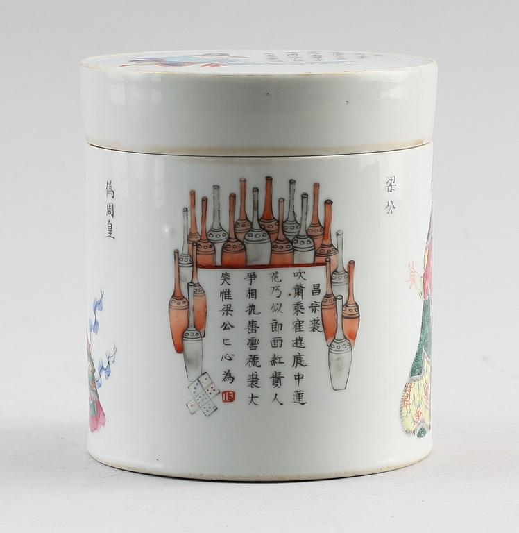 LOCKBURK, porslin, Kina, 1800-/1900-tal.