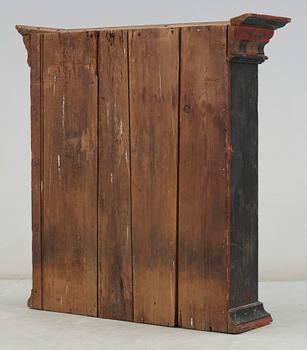 HÄNGSKÅP / ÖVERSKÅP. Allmoge. Järvsö, Hälsingland, märkt APD 1824.