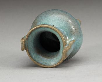 A Chün glazed tripod censer, Song dynasty.