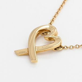 Tiffany & Co, Paloma Picasso, kaulakoru, "Loving Heart", 18K kultaa.