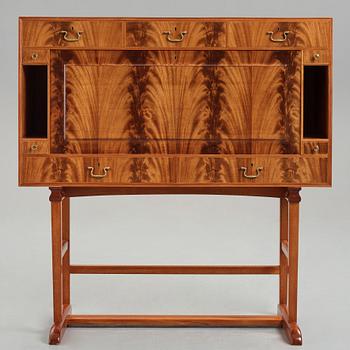 Josef Frank, a mahogany secretaire, Svenskt Tenn, Sweden, model 1036, probably 1960-70's.