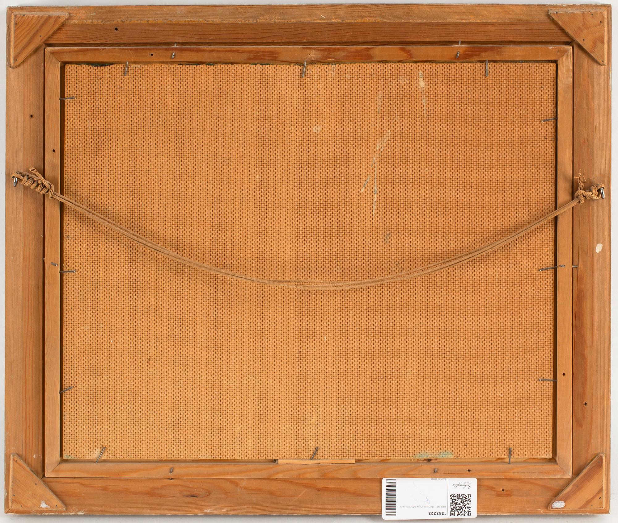 Helge Linden, oil on panel, signed.