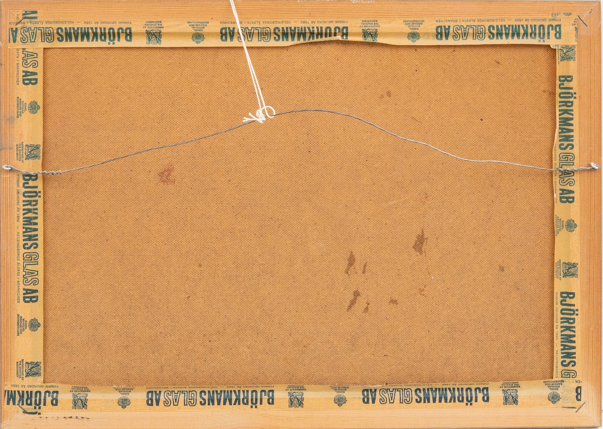 Gerhard Nordström, oil on panel with extension signed.