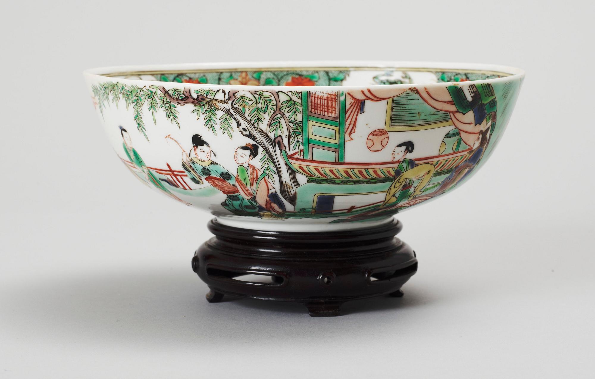 SKÅL, porslin, Kina 1800-tal.