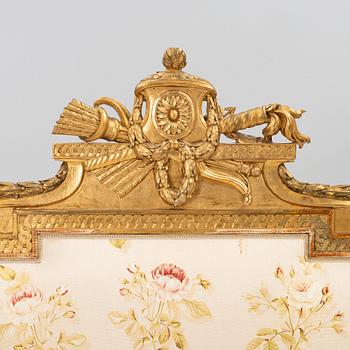 Säng, tillskriven Erik Öhrmark (mästare i Stockholm 1777-1813), Gustaviansk.