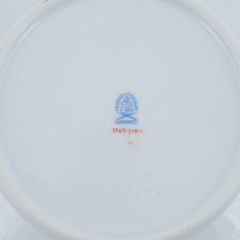 Herend, kaffeservis, 16 delar, porslin, "Queen Victoria", Ungern.