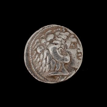 ANTIKT MYNT, silver. Alexander III(den Store). Grekland, ca 17g.