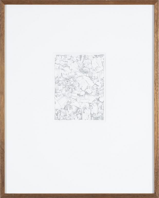 Johan Strandahl, ink on paper.