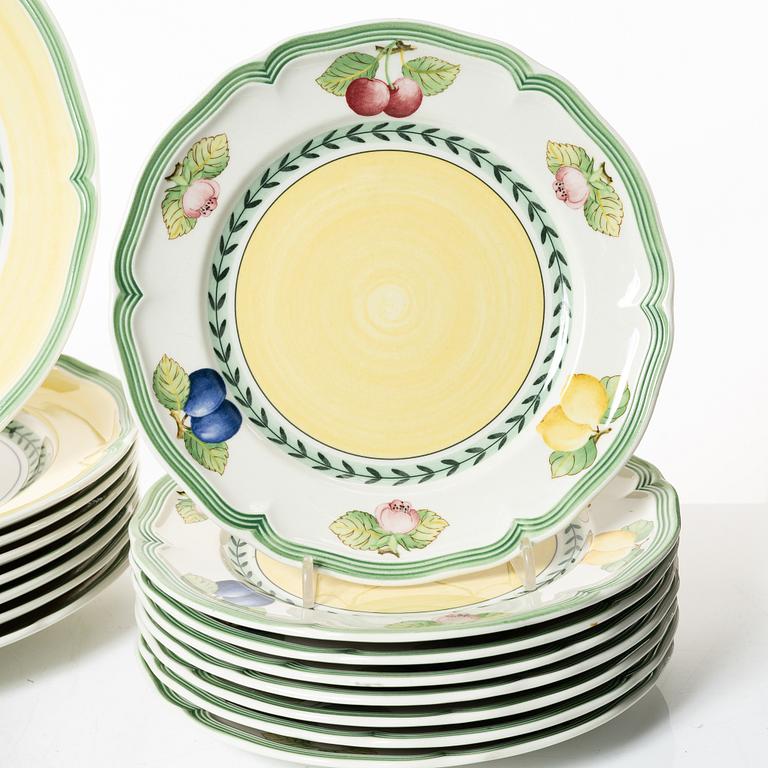 Servis, 29 delar, porslin, "French Garden Fleurence", Villeroy Bosch, Tyskland.