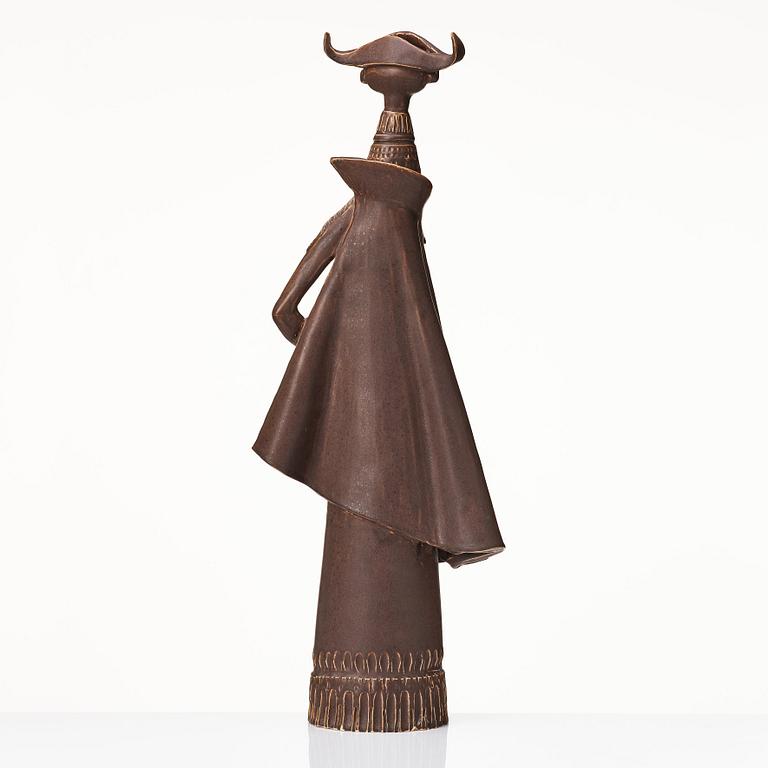 Olle Alberius, a stoneware sculpture of a toreador, signed and dated 1959, probably unique.