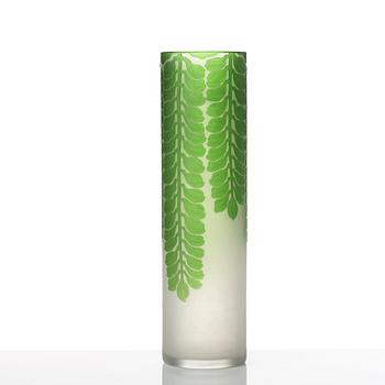 Karl Lindeberg, an Art Nouveau cameo glass vase, Kosta early 20th century.