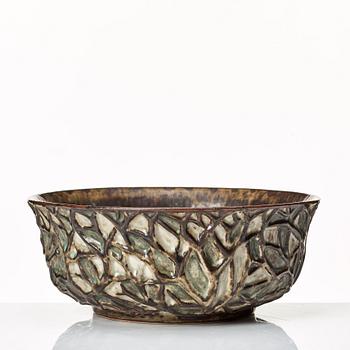 Axel Salto, a stoneware bowl, Royal Copenhagen, Denmark 1967, model 20729.