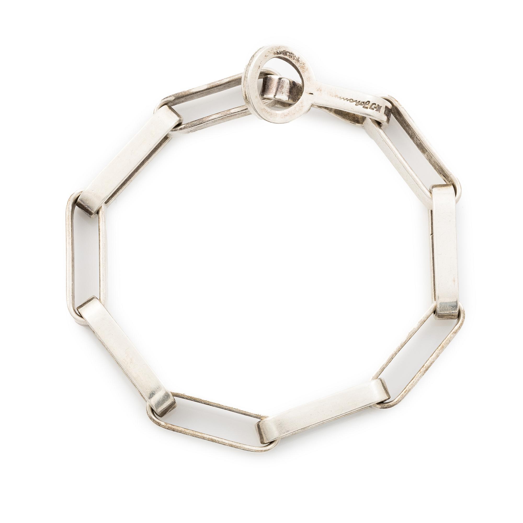 Karl-Ingemar Johansson, armband, silver, Göteborg, 1975.