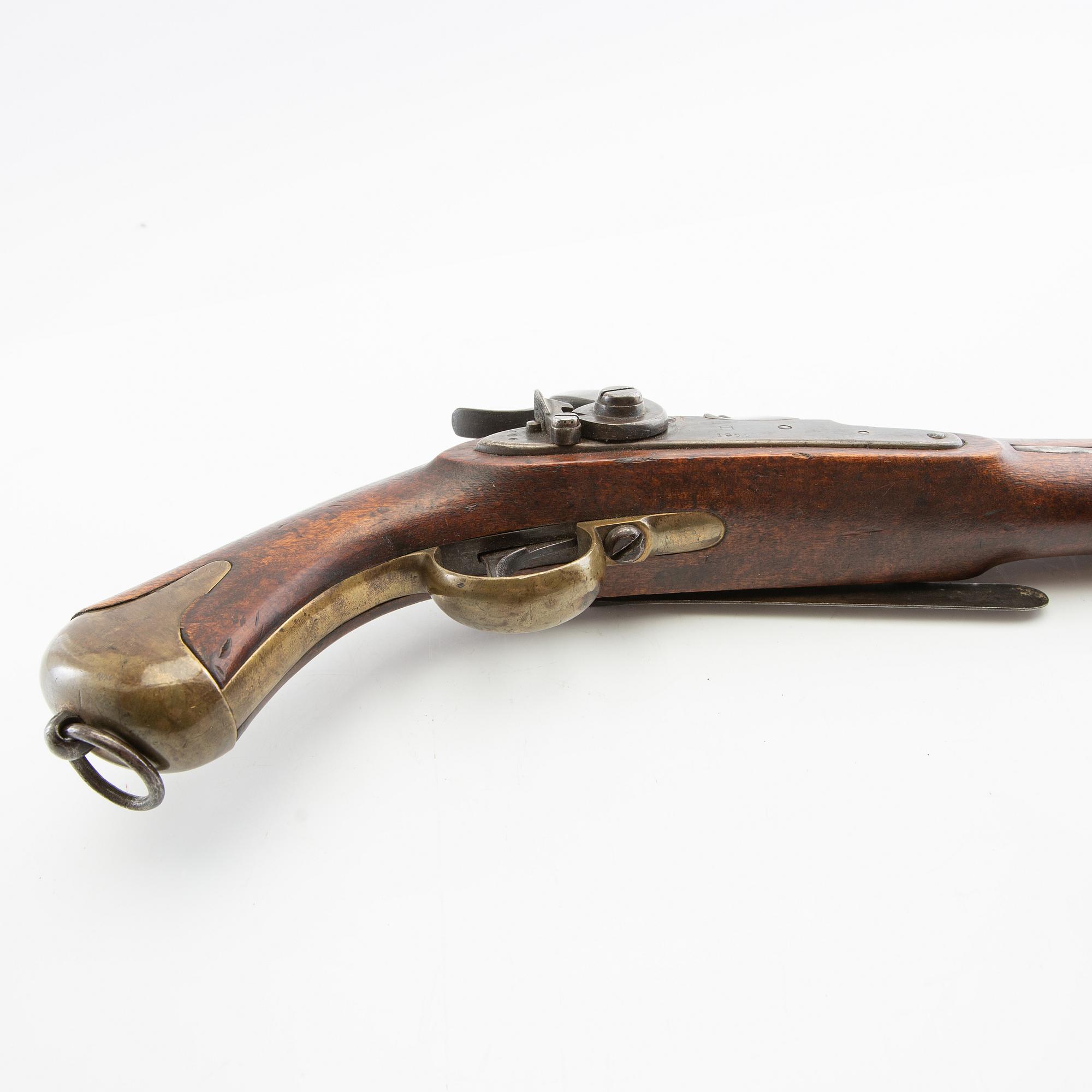 Slaglåspistol, svensk m/1854 för flottan.
