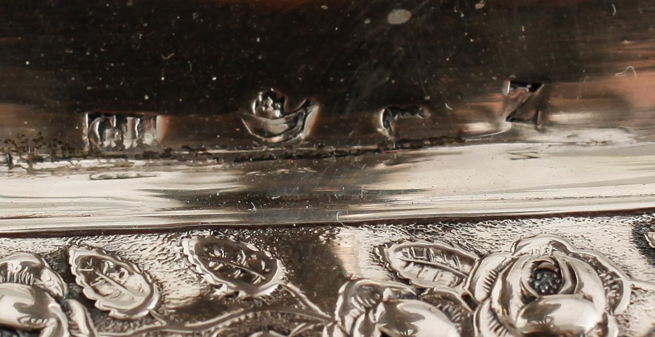 NATTLJUSSTAKAR, 2 st snarlika, silver, sannolikt Gustaf Lindroos, Helsingfors 1833. Vikt ca 288 gram.