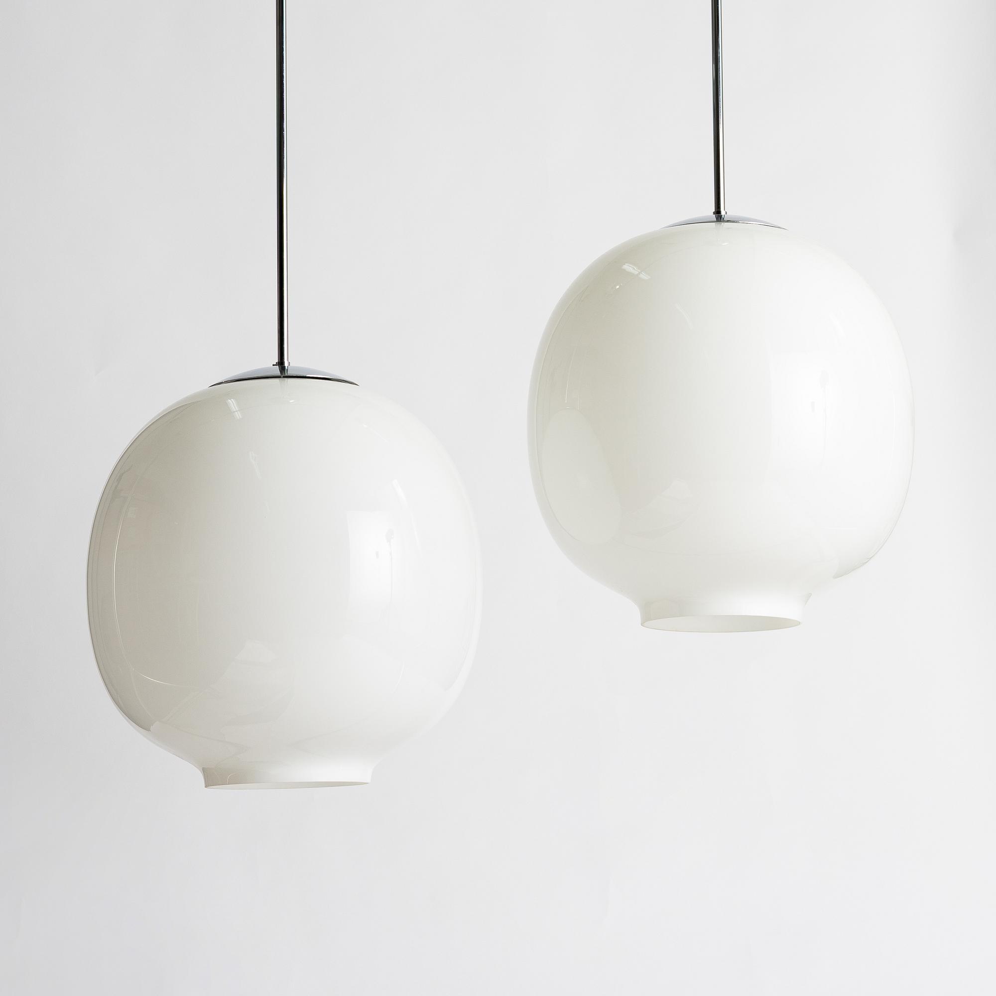 Taklampor, ett par, Zero, Pukeberg H470.