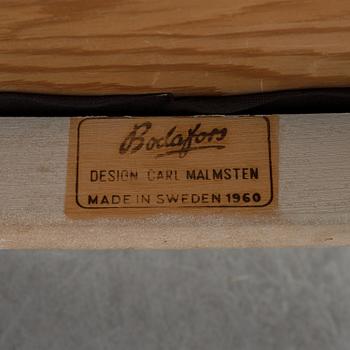 Carl Malmsten, A dining table with four chairs, Bodafors 1960's.