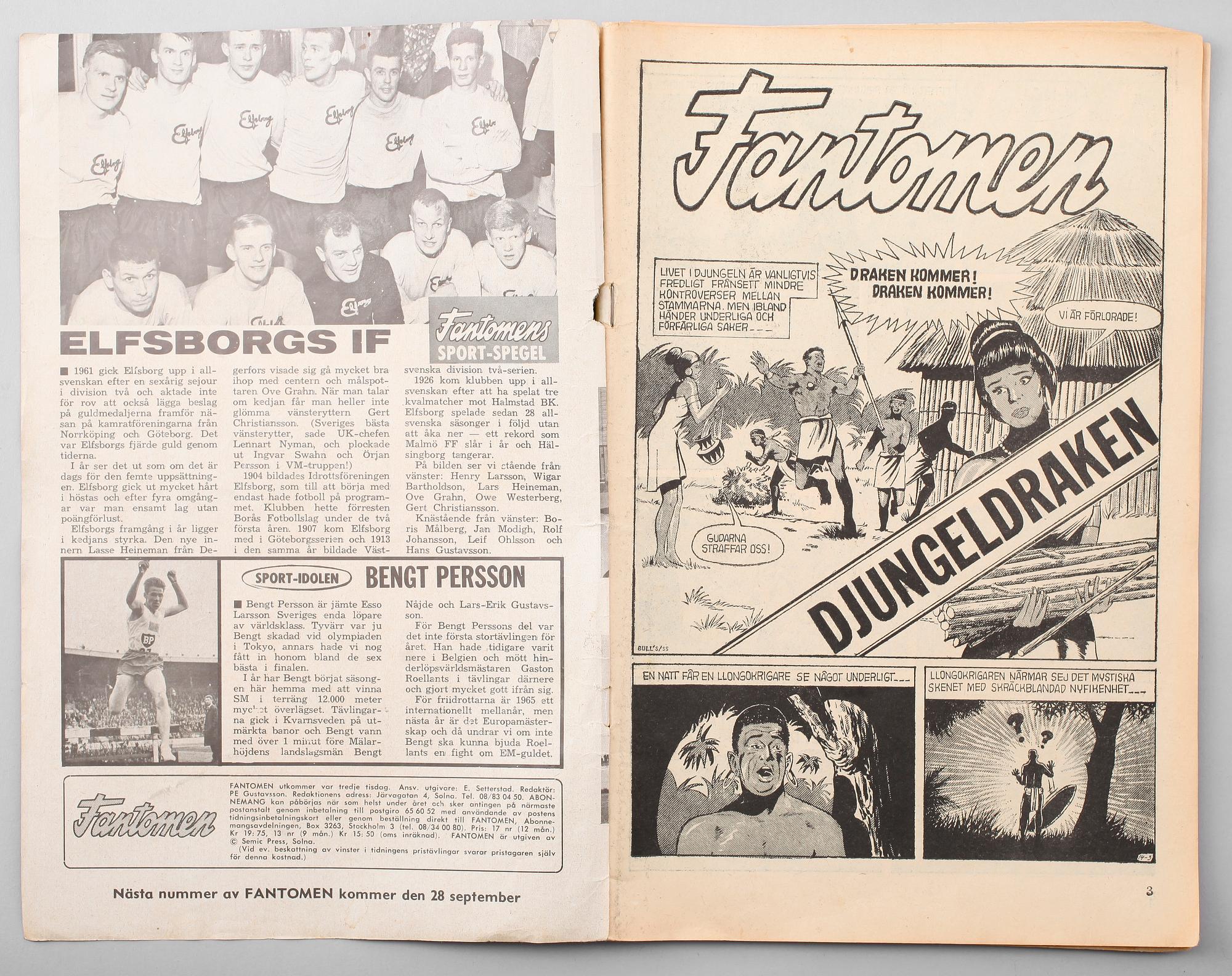 SERIETIDNINGAR, ca 80 st, 1960-tal.