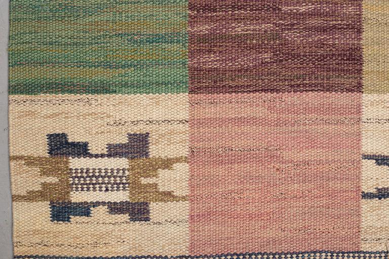 Märta Måås-Fjetterström, a carpet, "Rutmattan", flat weave, ca 252,5-256,5 x 146,5-149 cm, signed MMF.