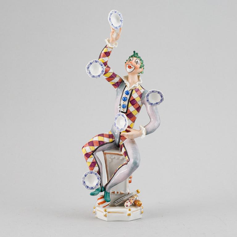 Peter Strang, a Meissen porcelain figurine, Germany.