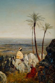 Benjamin Constant In the manner of the artist, "Chabs on the lookout, distant view of the Sahara".