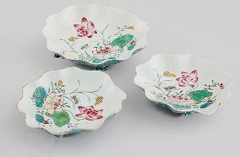 PARTI PORSLIN, 4 delar, Kina, 1700-tal.