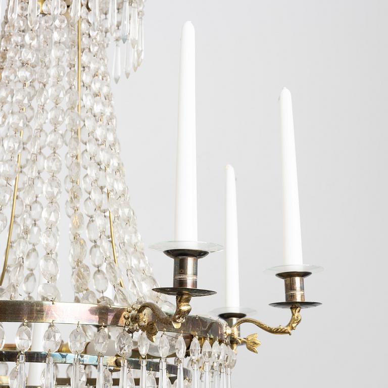 Chandelier, Empire style, circa 1900.