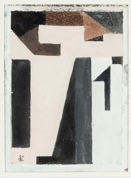 Sixten Lundbohm, gouache, signed with monogram.