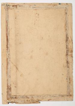 A gouache on paper by unknown artist, India, late 19th Century.