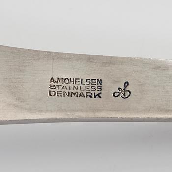 Arne Jacobsen, a 46 piece cutlery set  'AJ-bestick' A. Michelsen and Georg Jensen, Denmark.