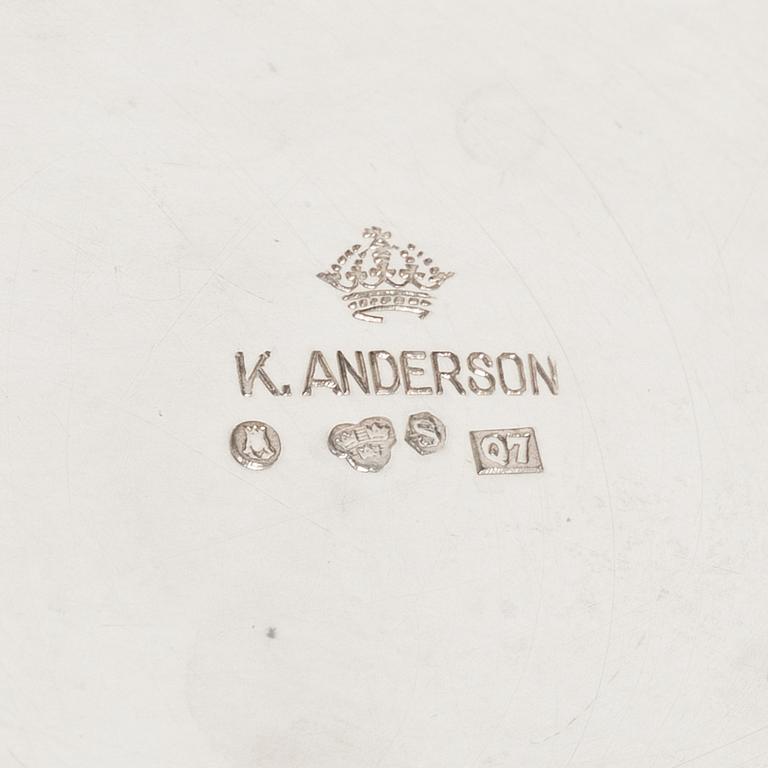 Karl Anderson, Coffee pot, silver, Stockholm 1918.