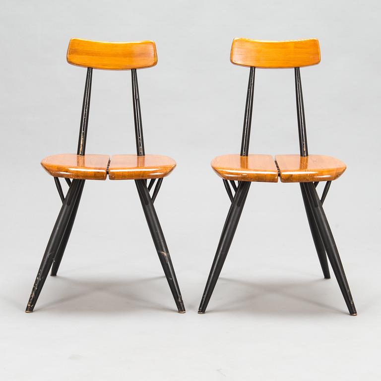 Ilmari Tapiovaara,  A set of six 1960's 'Pirkka' chairs, for Laukaan Puu.