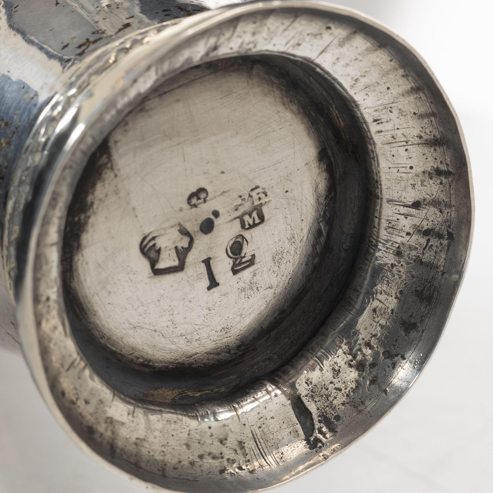 Christoffer Baumann, cup, silver, Hudiksvall 1791.