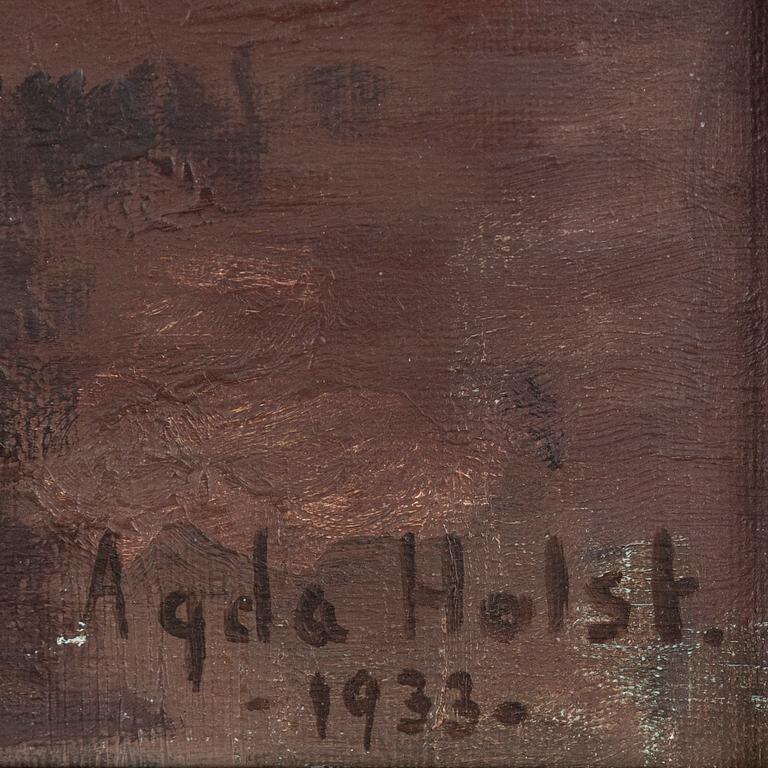 Agda Holst, olja på duk, signerad och daterad 1933.