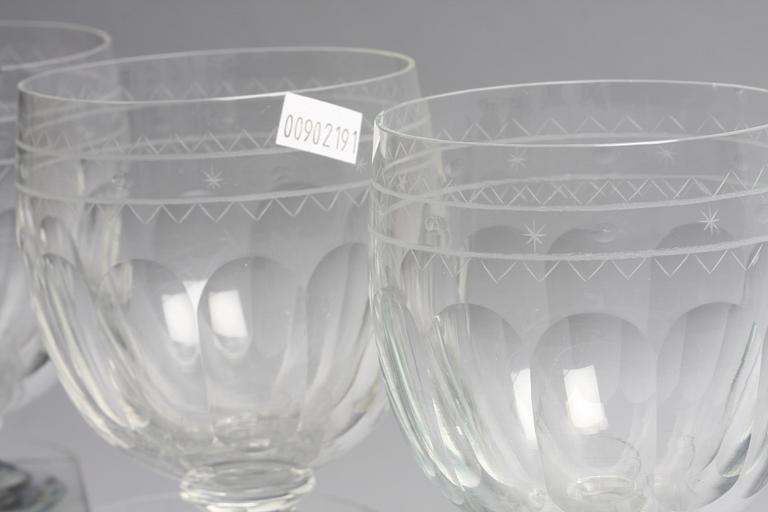 GLAS, 10 st, empire, 1800-talets fösta hälft.