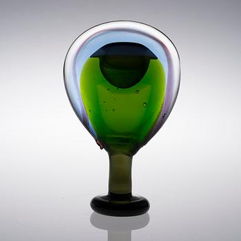 OIVA TOIKKA, A GLASS SCULPTURE. Lollipop. Signed Oiva Toikka, Nuutajärvi Notsjö. Late 1960s.