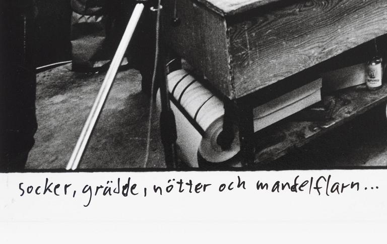 Carl Johan De Geer, "Socker, grädde, nötter och mandelflarn..." (Tårtan).