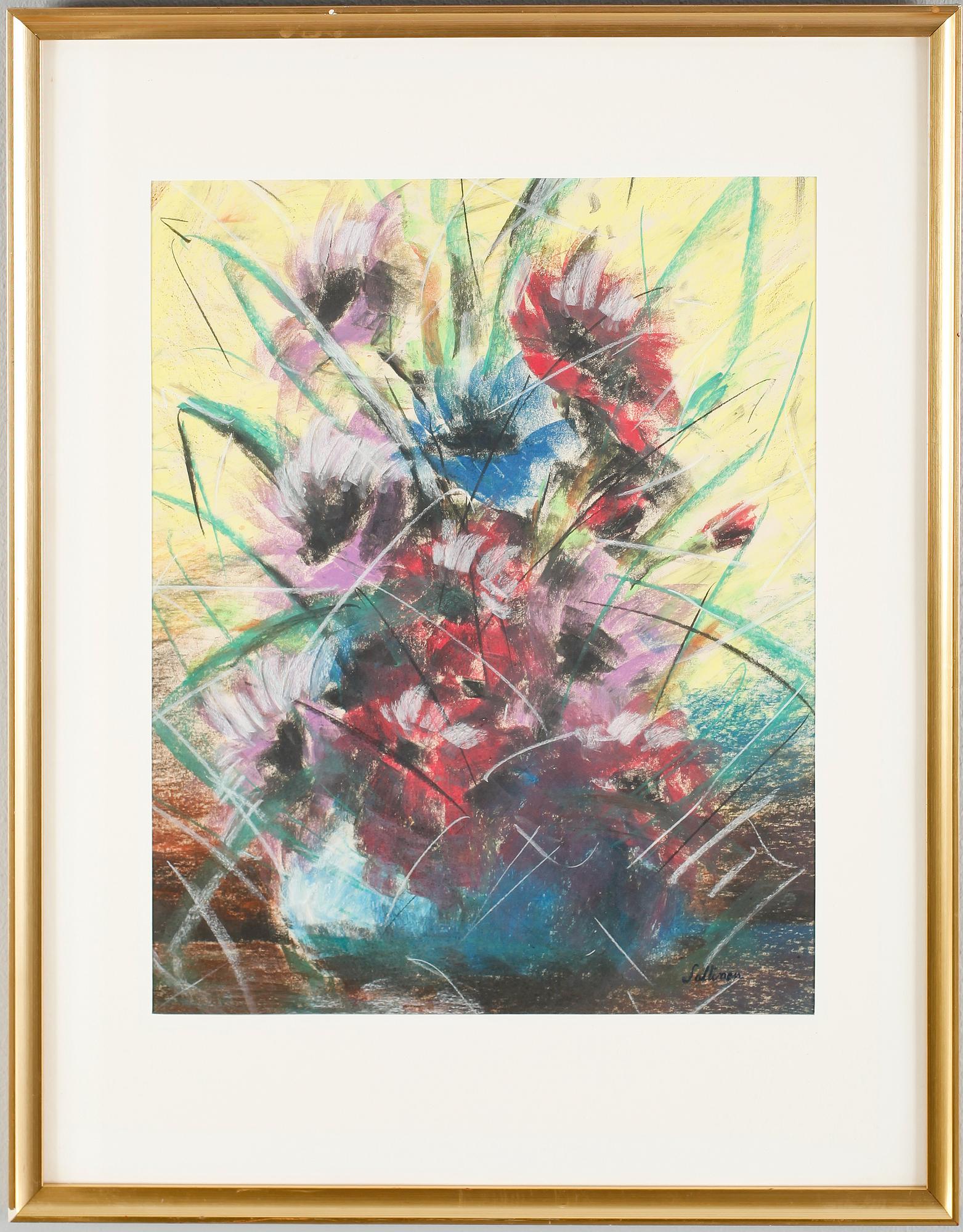 TYKO SALLINEN, pastell, signerad.