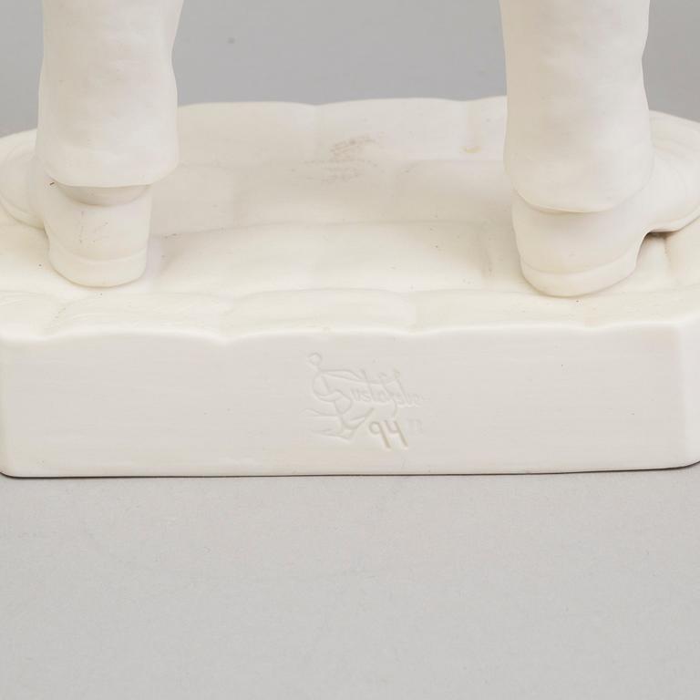 TWO PARIAN FIGURES, Gustafsberg 1894 and 1920.