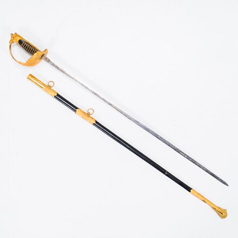 Italian Air Force Officer Sword, manufacturer Solingen Germany.