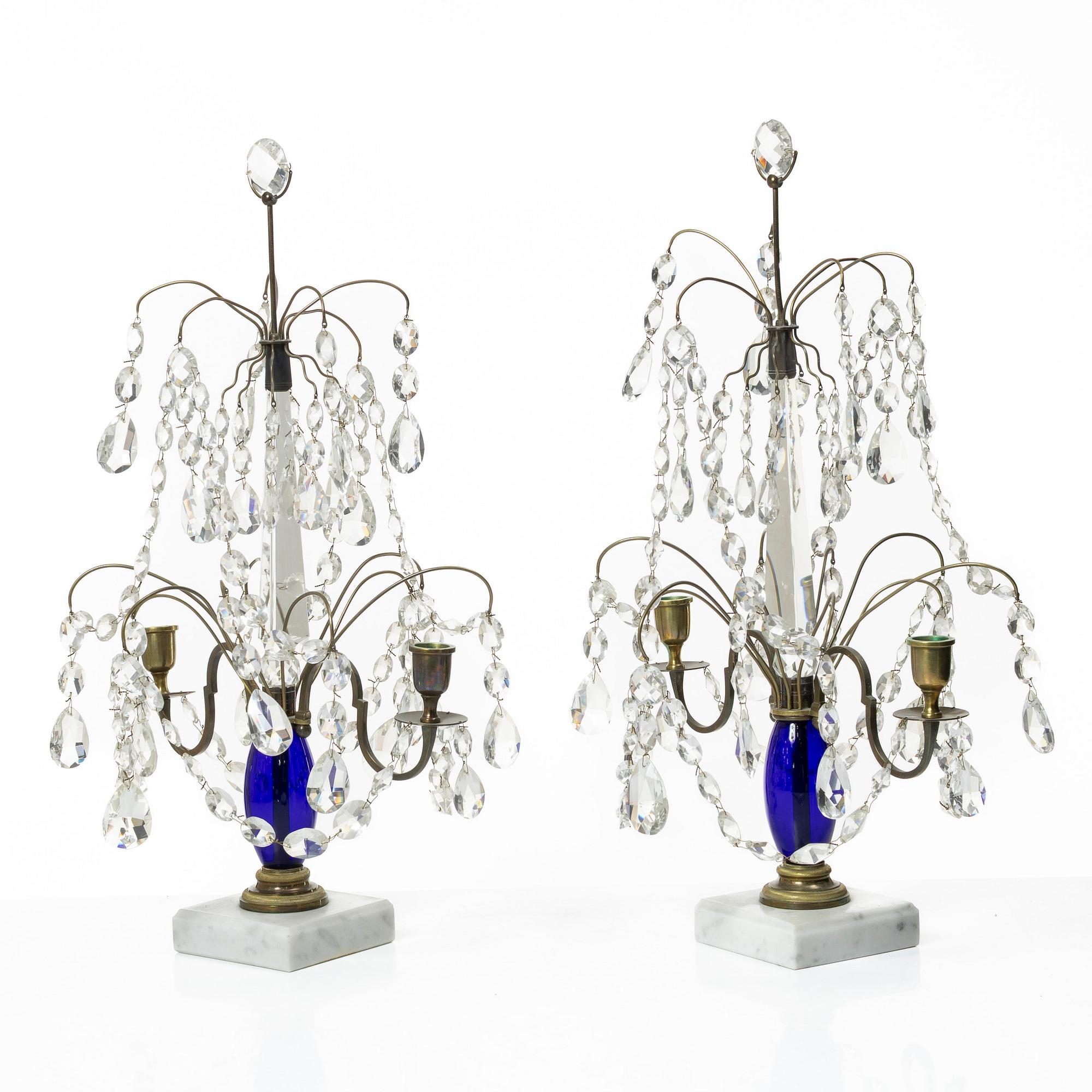 Table lamps a pair, first half of the 20th century.