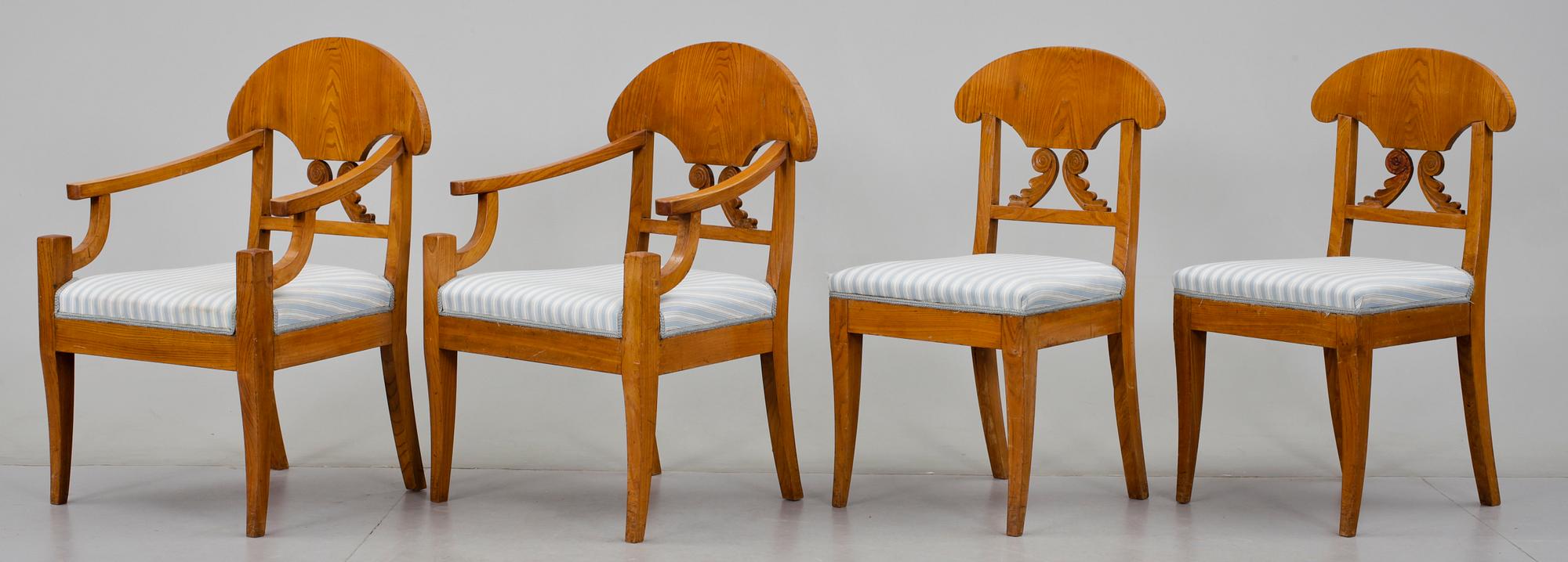 STOLAR, 4 ST, Karl Johan, 1800-tal.