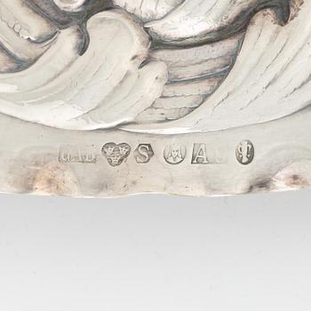 Presenterfat, silver, barockstil, GAB, Stockholm 1951.