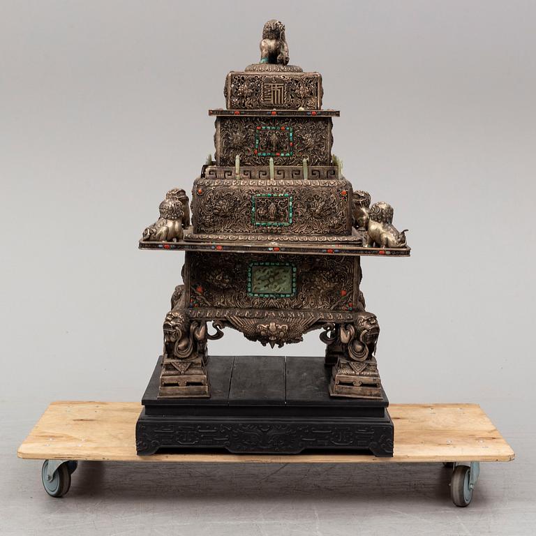 A large Tibetan / Chinese shrine, 20th Century.