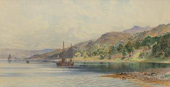 Joseph Arthur Powell, Havsvik med båtar.