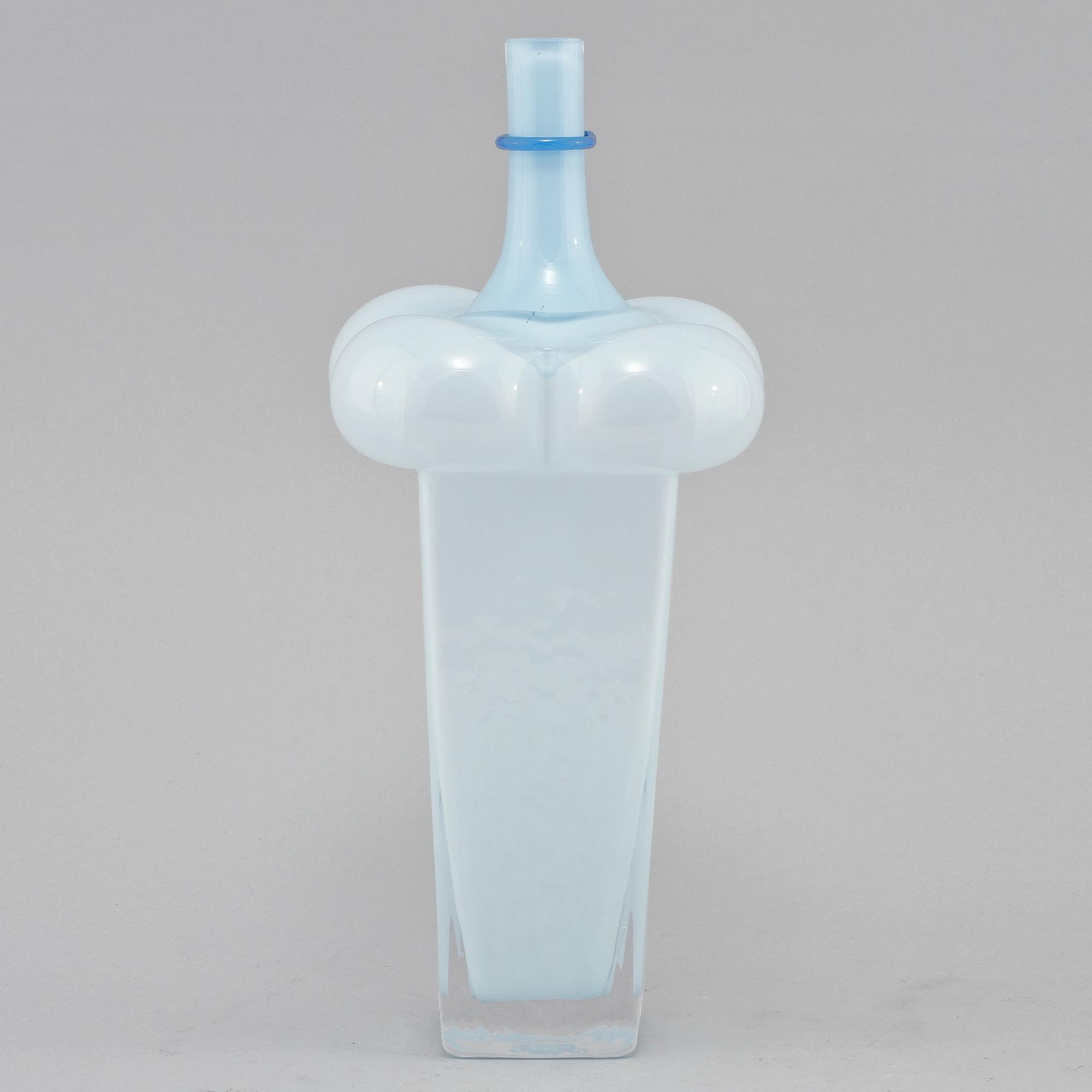 FLASKA, glas, Bertil Vallien, Kosta, 1980/90-tal.