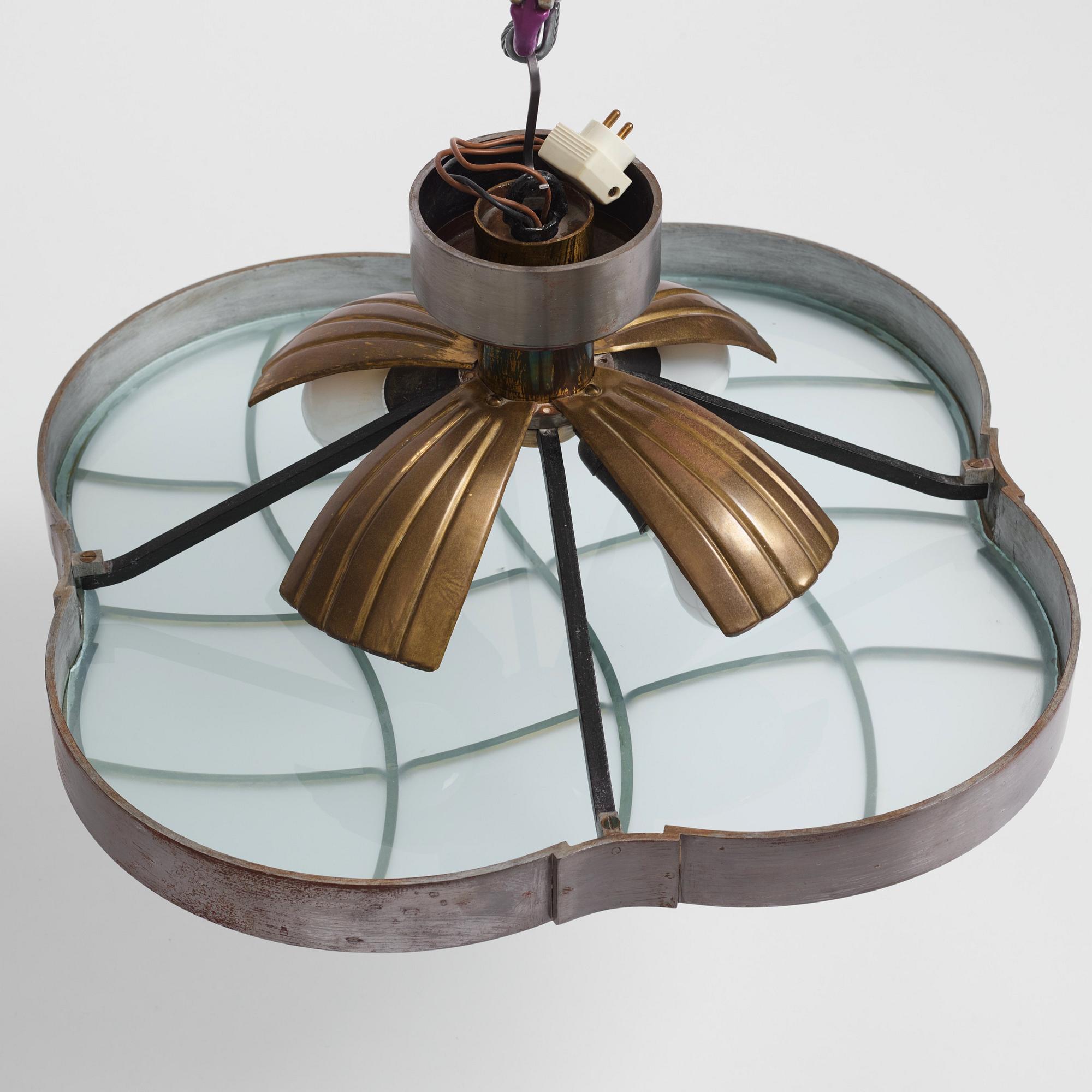 Lars Holmström, taklampa, Swedish Grace, Arvika 1920-30-tal.